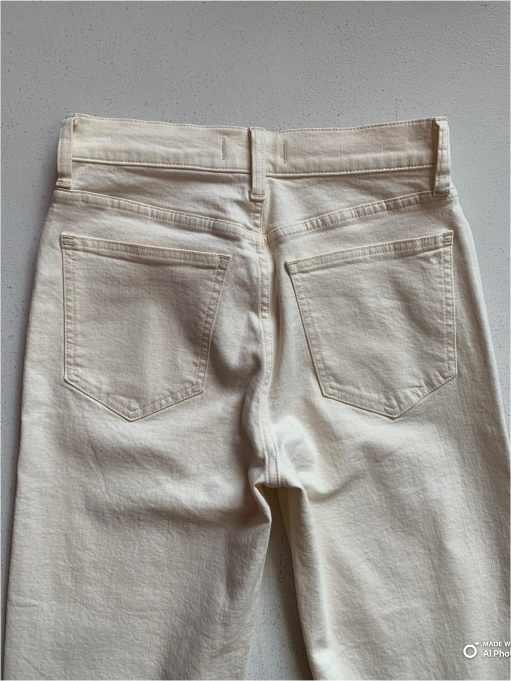 Madewell The SHORT Perfect Vintage Wide-Leg Crop Jean Size 26S NWT Cream Summer - Picture 11 of 17